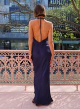 Load image into Gallery viewer, By Nicola Gigi Backless Cowl Neck Maxi Dress in Navy (10)