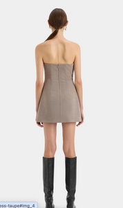 Sir The Label Leonardo Pleated Mini Dress